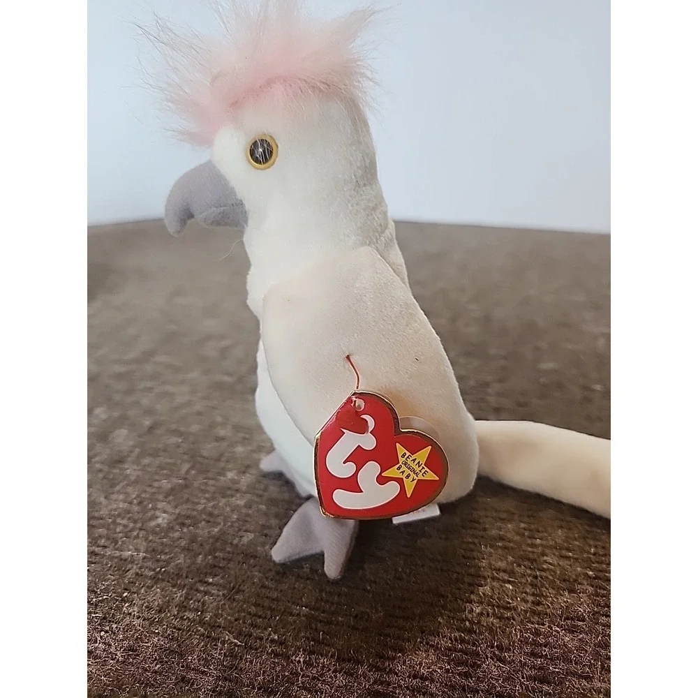 Ty Beanie Babies Kuku Cockatoo Bird #628 Retired